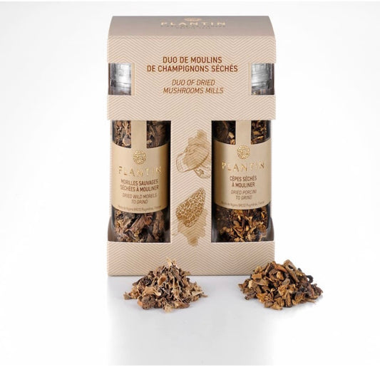DUO OF DRIED MUSHROOM MILLS